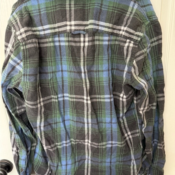 Urban Pipeline Green and Blue Checkered Flannel Shirt - Picture 5 of 6